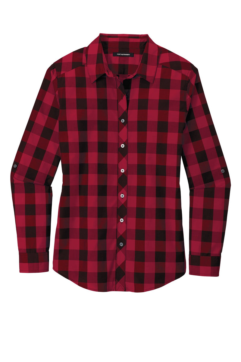 Port Authority Women's Everyday Plaid Shirt - Rich Red