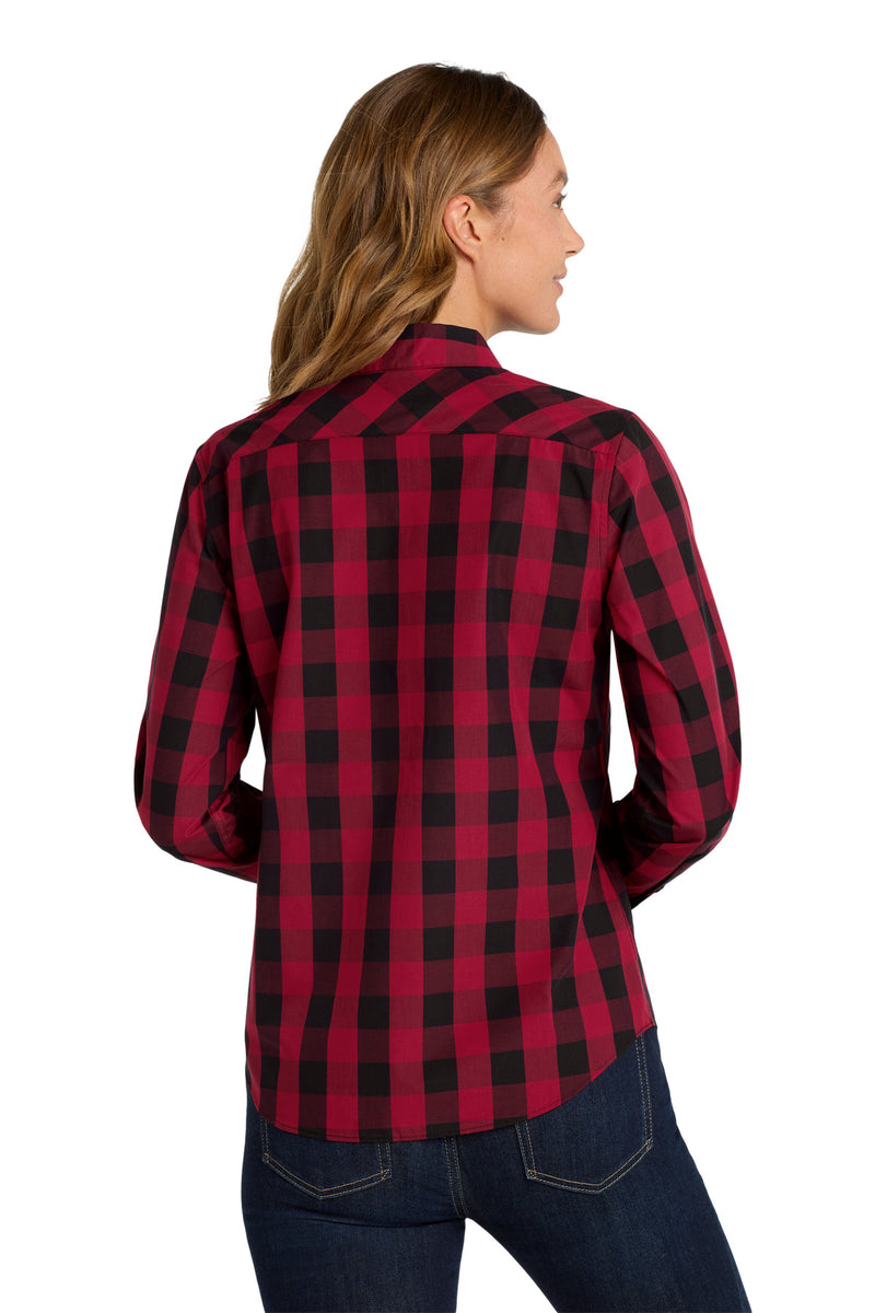 Port Authority Women's Everyday Plaid Shirt - Rich Red