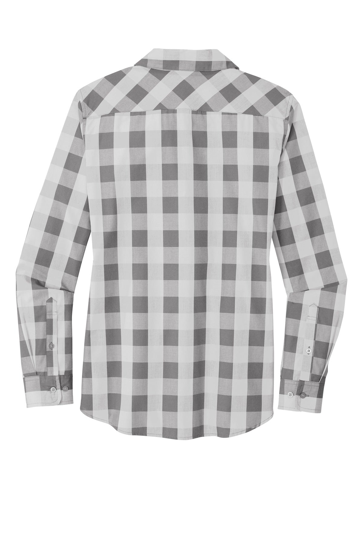 Port Authority Women's Everyday Plaid Shirt - Shadow Grey