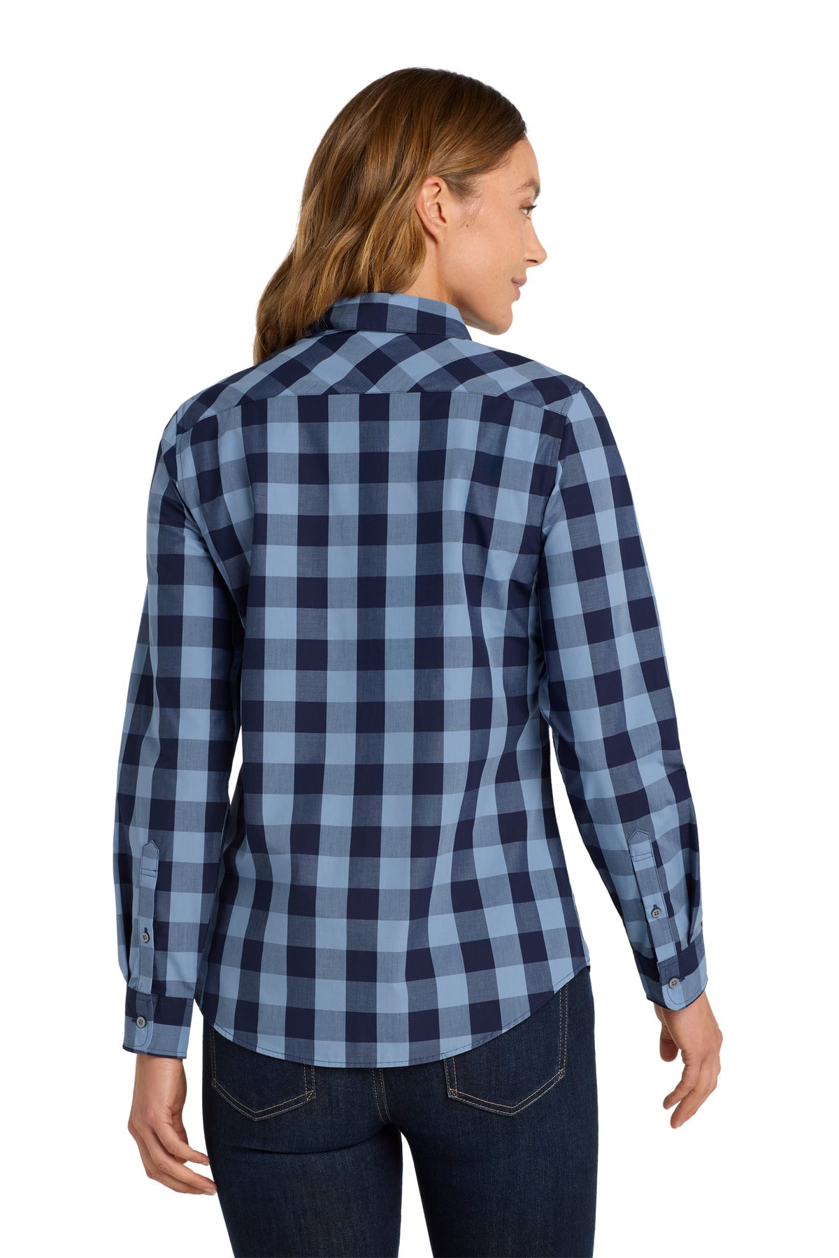 Port Authority Women's Everyday Plaid Shirt - True Navy