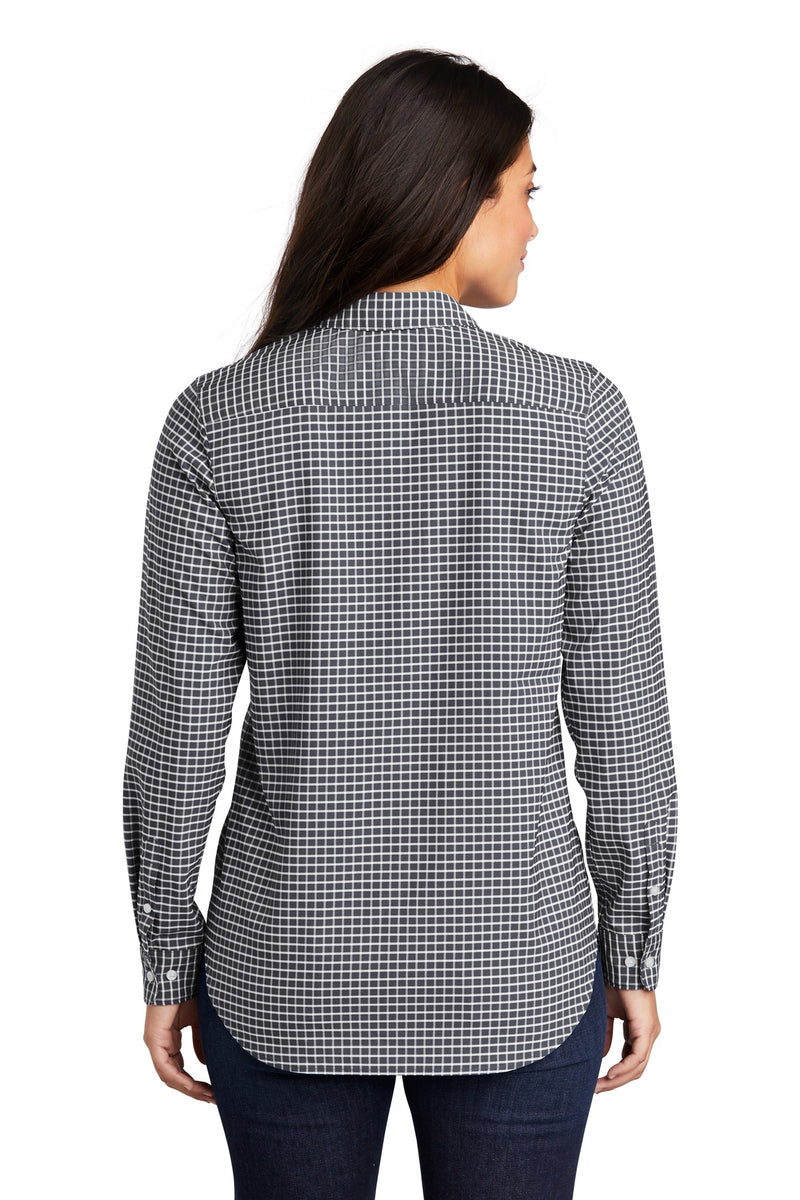 Port Authority  Ladies City Stretch Tunic - Graphite/ White