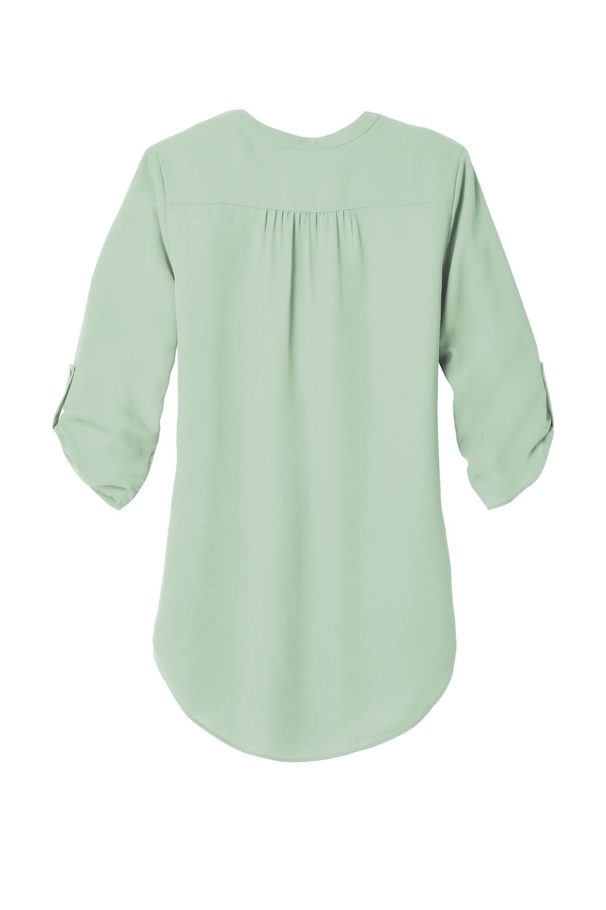 Port Authority Women's 3/4-Sleeve Tunic Blouse - Misty Sage