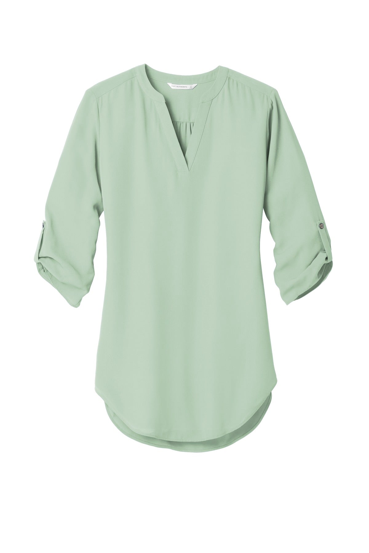 Port Authority Women's 3/4-Sleeve Tunic Blouse - Misty Sage