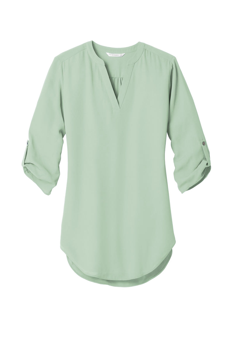 Port Authority Women's 3/4-Sleeve Tunic Blouse - Misty Sage