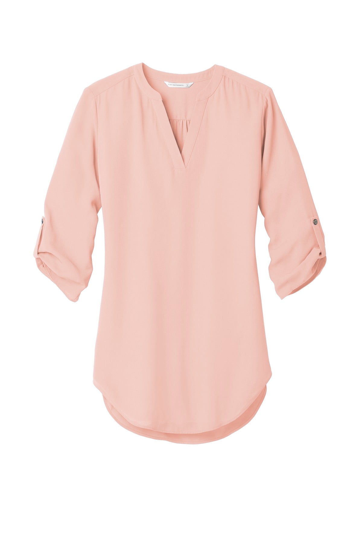 Port Authority Women's 3/4-Sleeve Tunic Blouse - Rose Quartz