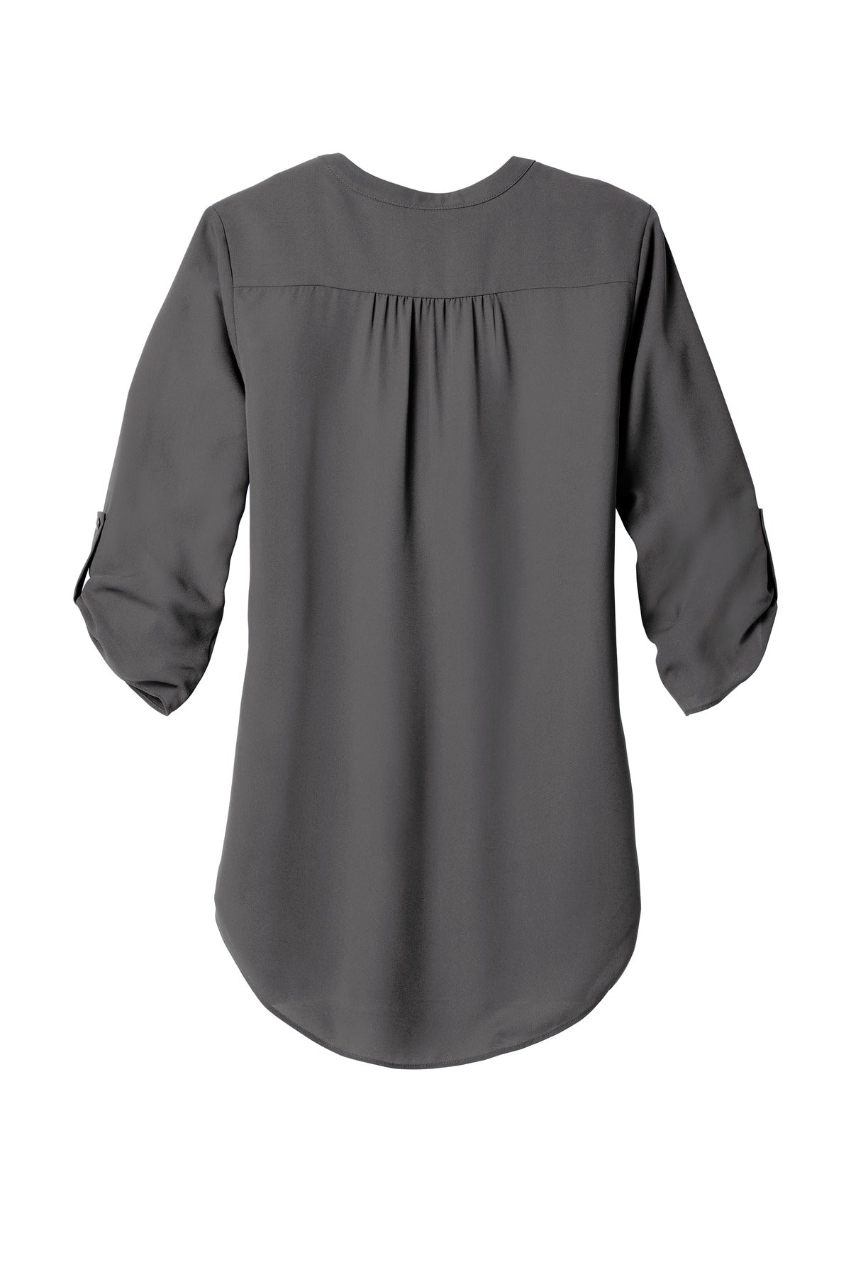 Port Authority Women's 3/4-Sleeve Tunic Blouse - Sterling Grey