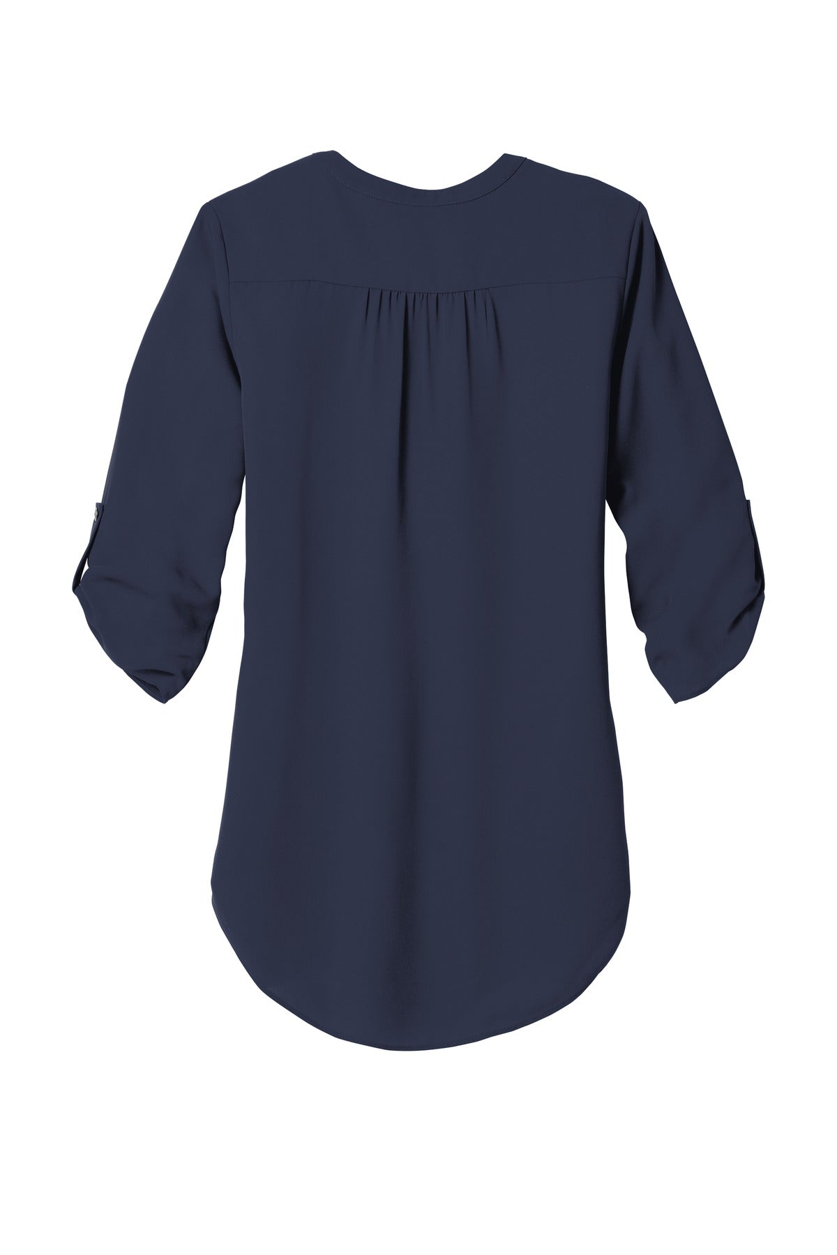 Port Authority Women's 3/4-Sleeve Tunic Blouse - True Navy
