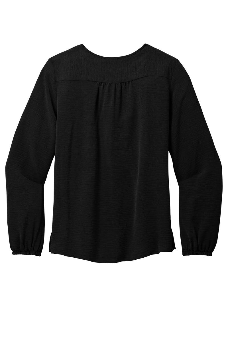Port Authority Women's Textured Crepe Blouse - Deep Black