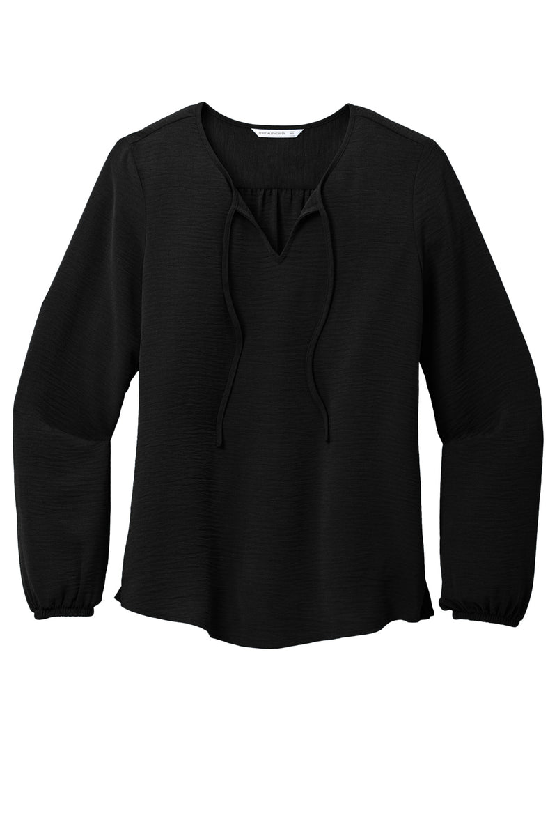 Port Authority Women's Textured Crepe Blouse - Deep Black