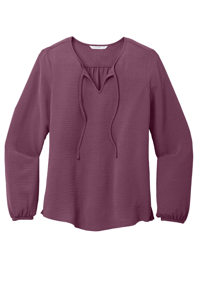 Port Authority Women's Textured Crepe Blouse - Purple Mist
