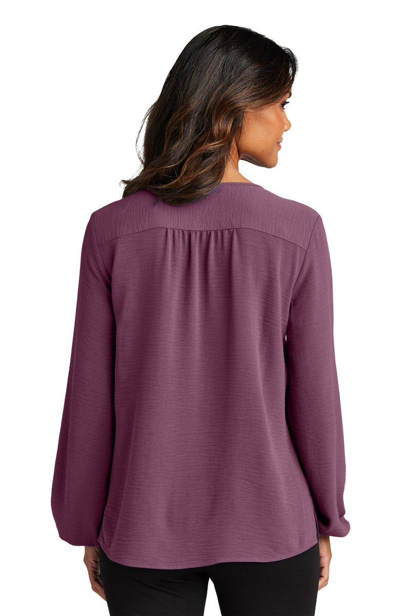 Port Authority Women's Textured Crepe Blouse - Purple Mist