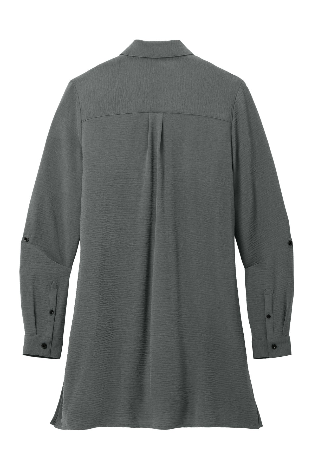 Port Authority Women's Textured Crepe Long Tunic - Graphite