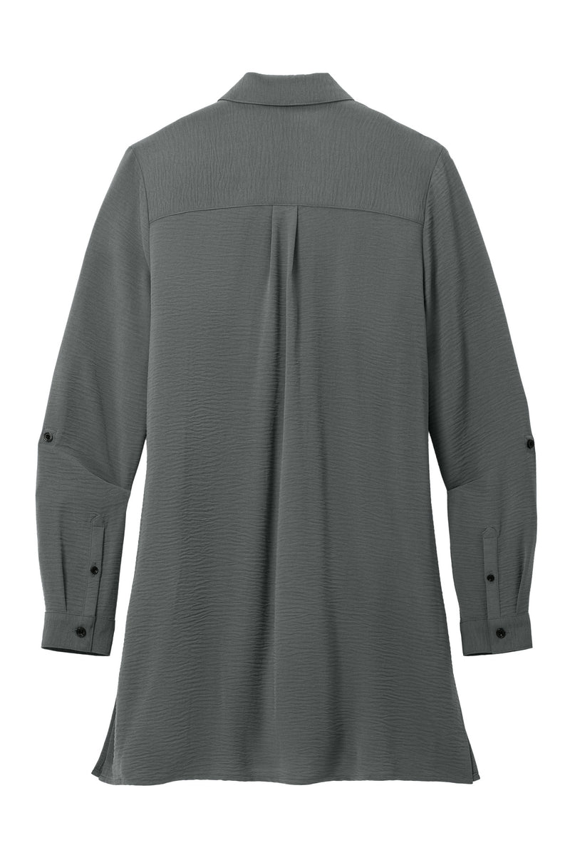 Port Authority Women's Textured Crepe Long Tunic - Graphite