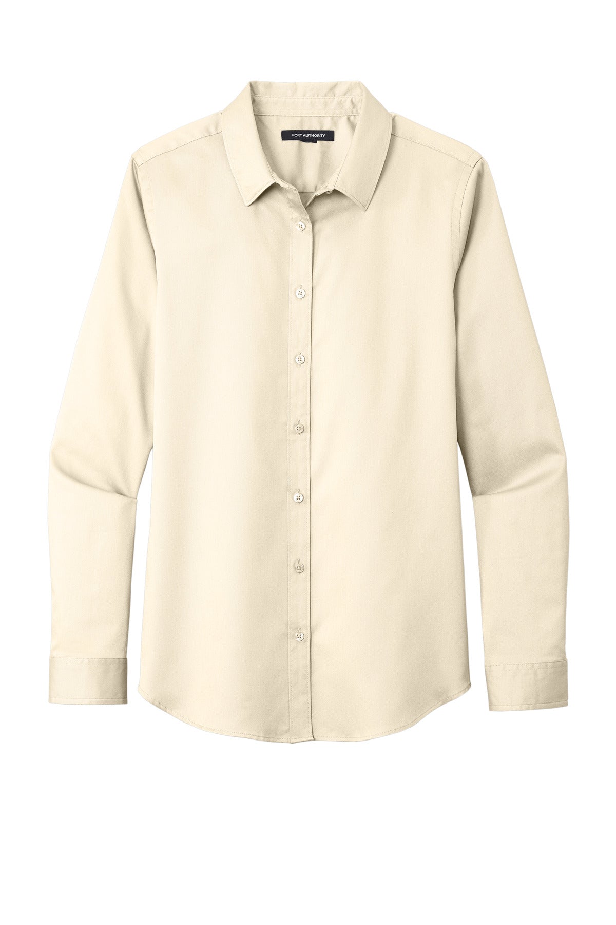 Port Authority Women's Long Sleeve SuperPro ReactTwill Shirt - Ecru