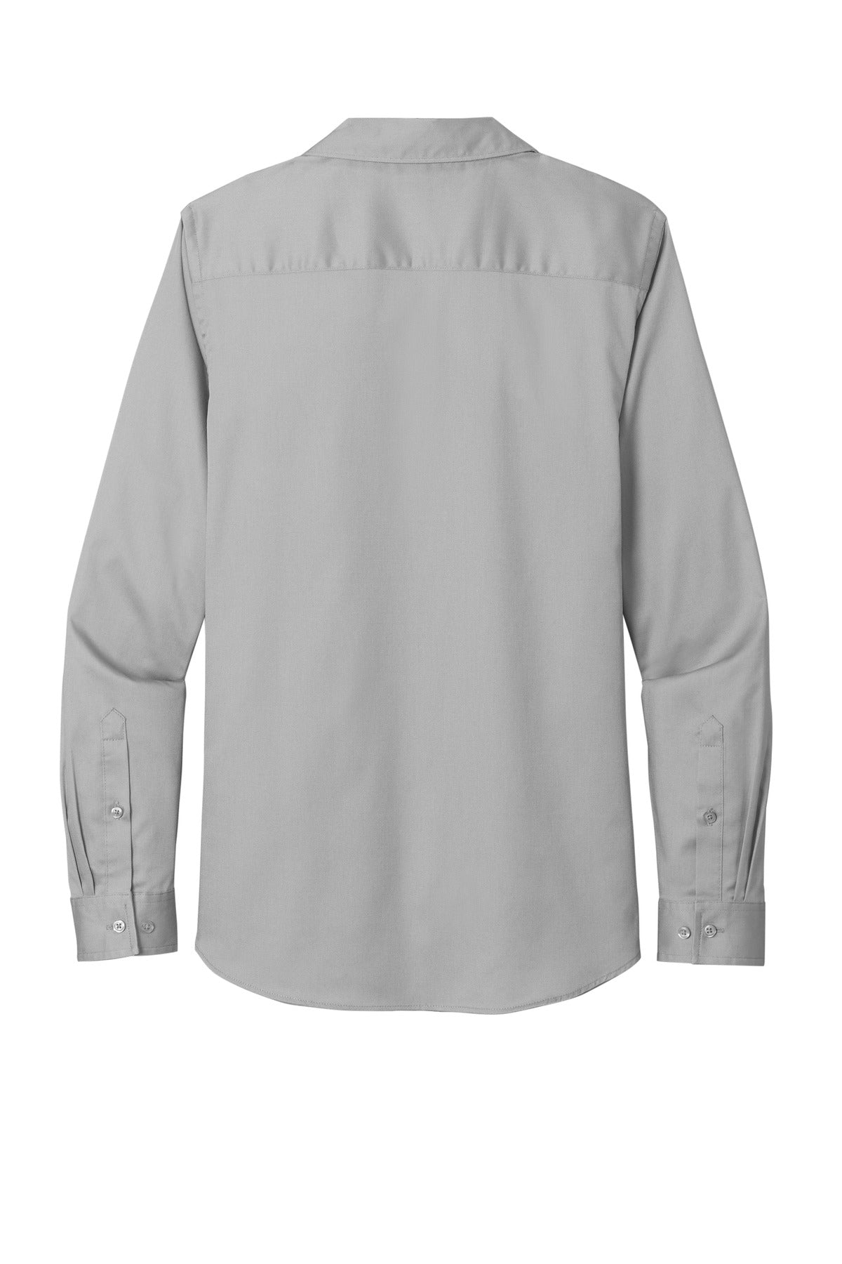 Port Authority Women's Long Sleeve SuperPro ReactTwill Shirt - Gusty Grey