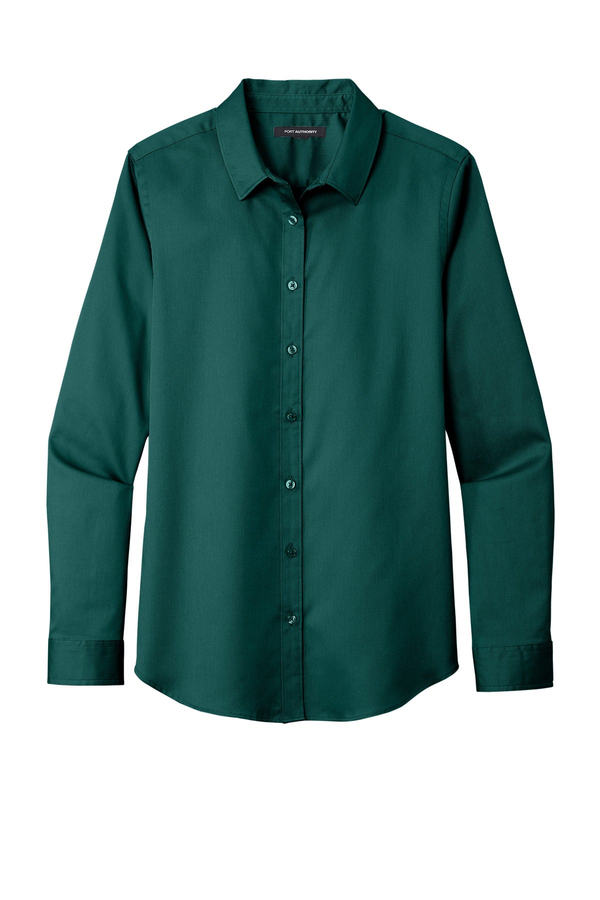 Port Authority Women's Long Sleeve SuperPro ReactTwill Shirt - Marine Green