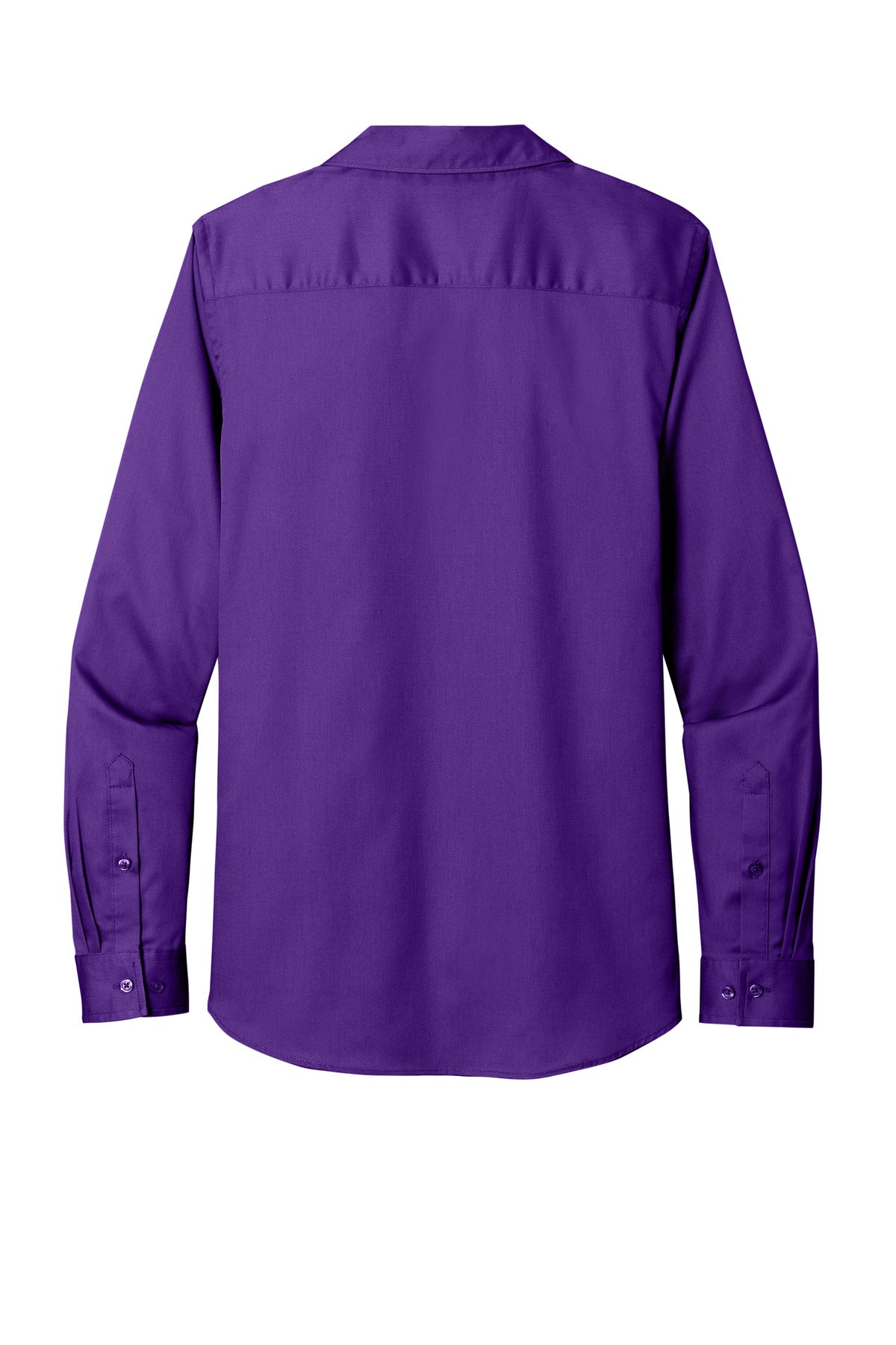 Port Authority Women's Long Sleeve SuperPro ReactTwill Shirt - Purple