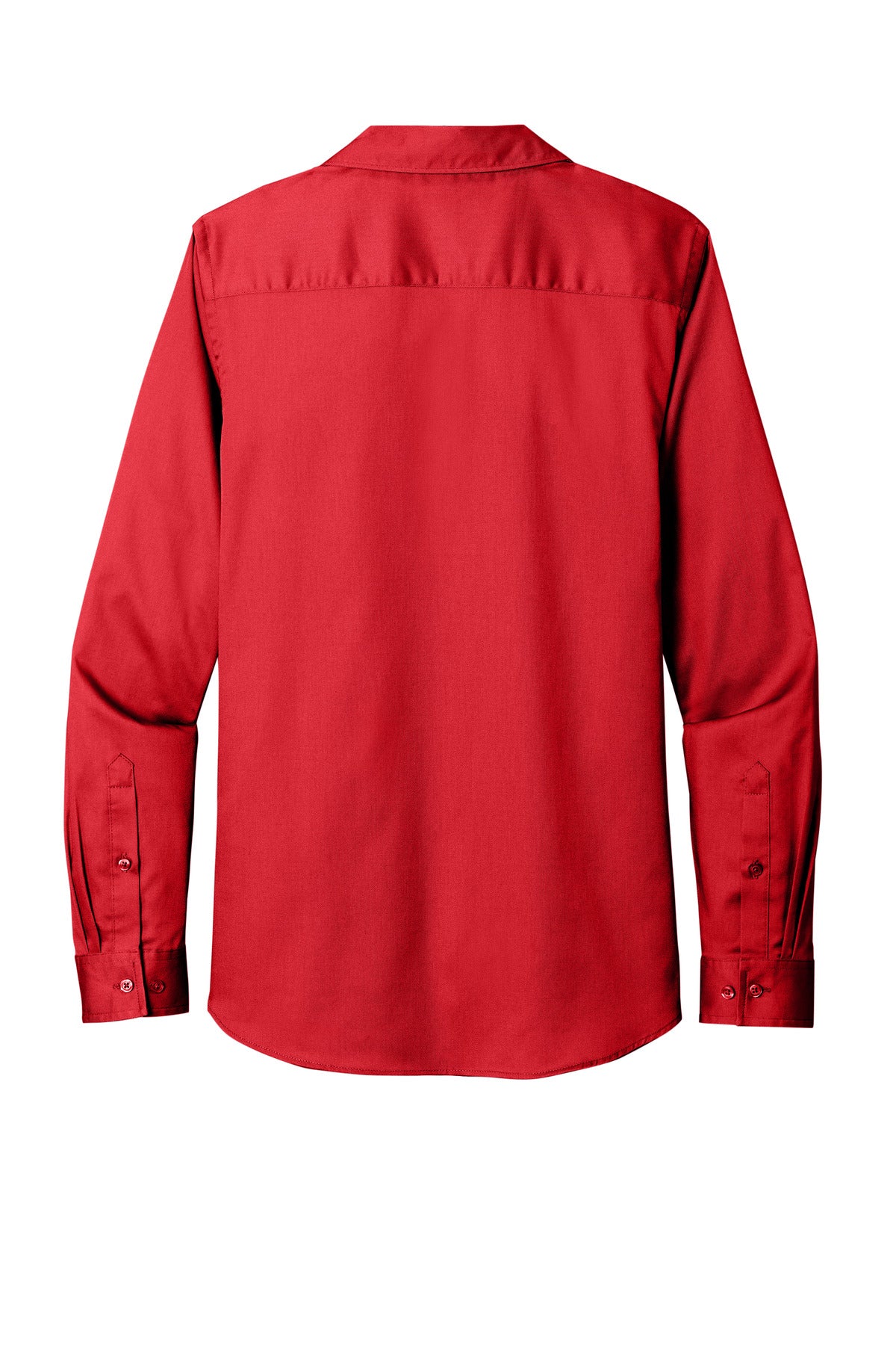 Port Authority Women's Long Sleeve SuperPro ReactTwill Shirt - Rich Red