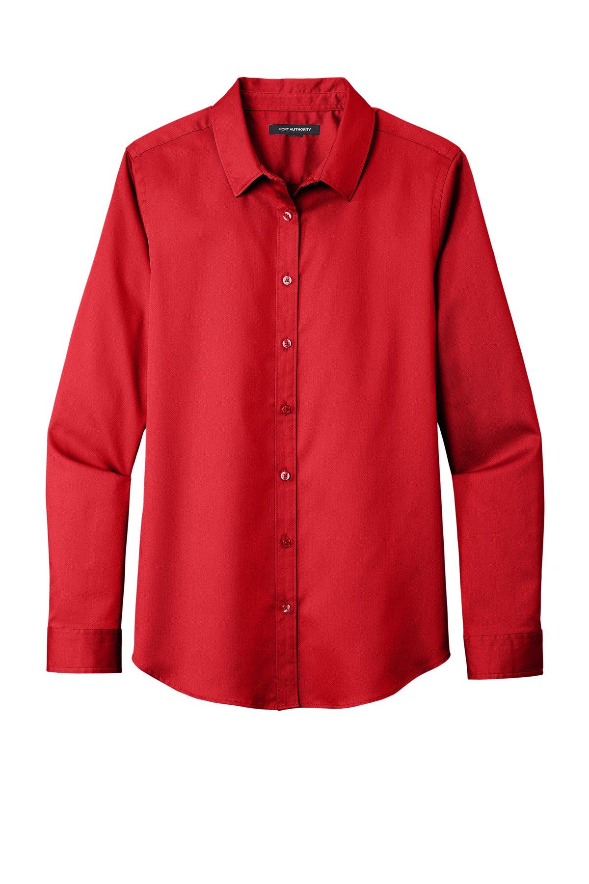 Port Authority Women's Long Sleeve SuperPro ReactTwill Shirt - Rich Red