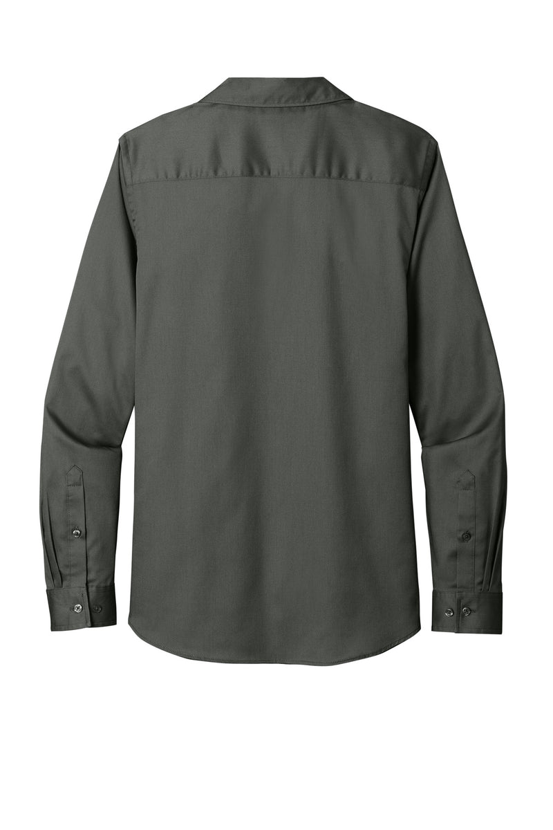 Port Authority Women's Long Sleeve SuperPro ReactTwill Shirt - Storm Grey