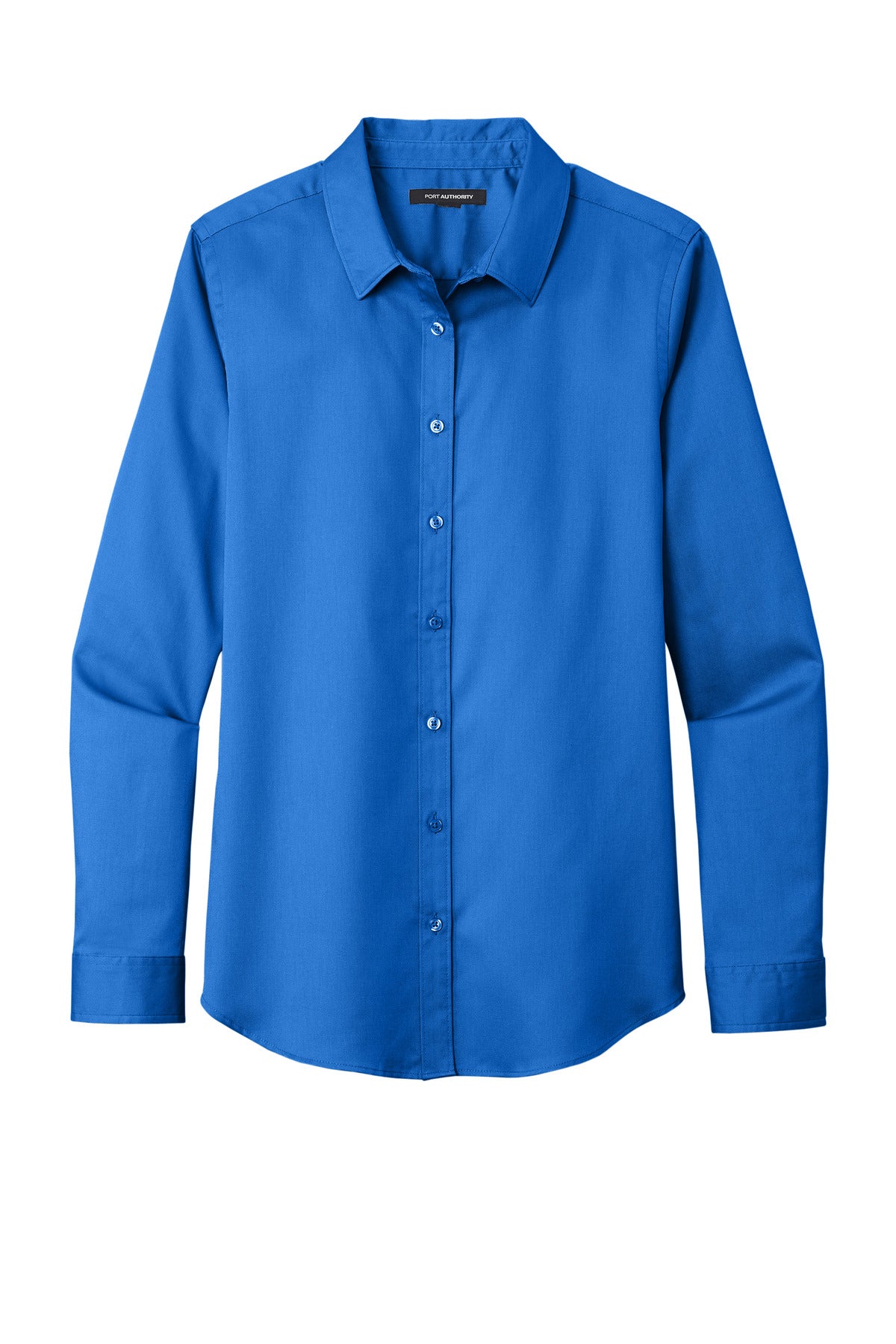 Port Authority Women's Long Sleeve SuperPro ReactTwill Shirt - Strong Blue
