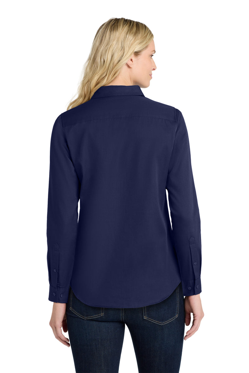 Port Authority Women's Long Sleeve SuperPro ReactTwill Shirt - True Navy