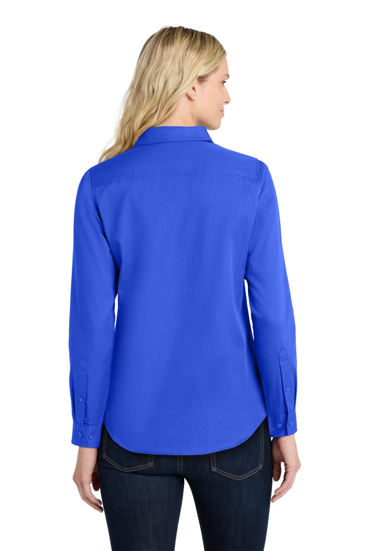 Port Authority Women's Long Sleeve SuperPro ReactTwill Shirt - True Royal