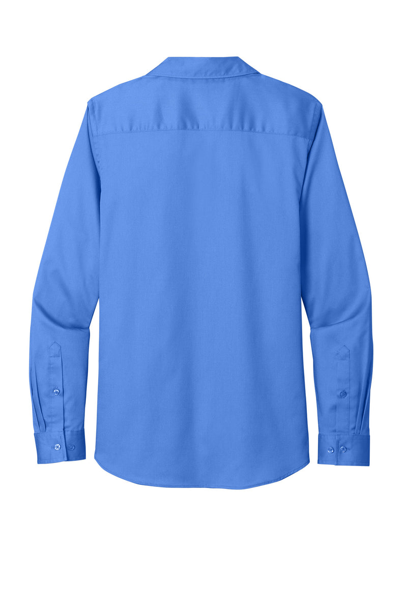 Port Authority Women's Long Sleeve SuperPro ReactTwill Shirt - Ultramarine Blue