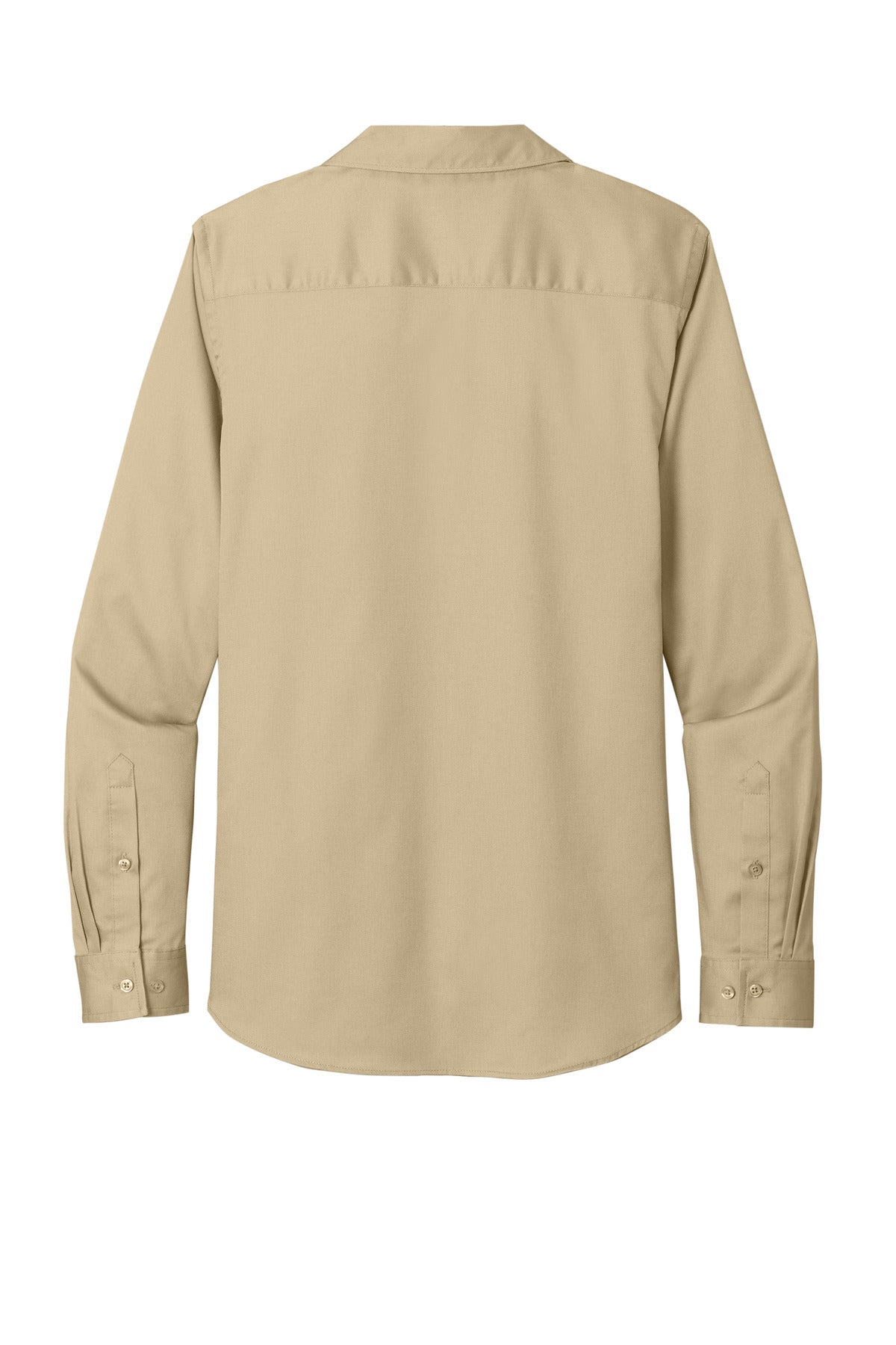Port Authority Women's Long Sleeve SuperPro ReactTwill Shirt - Wheat
