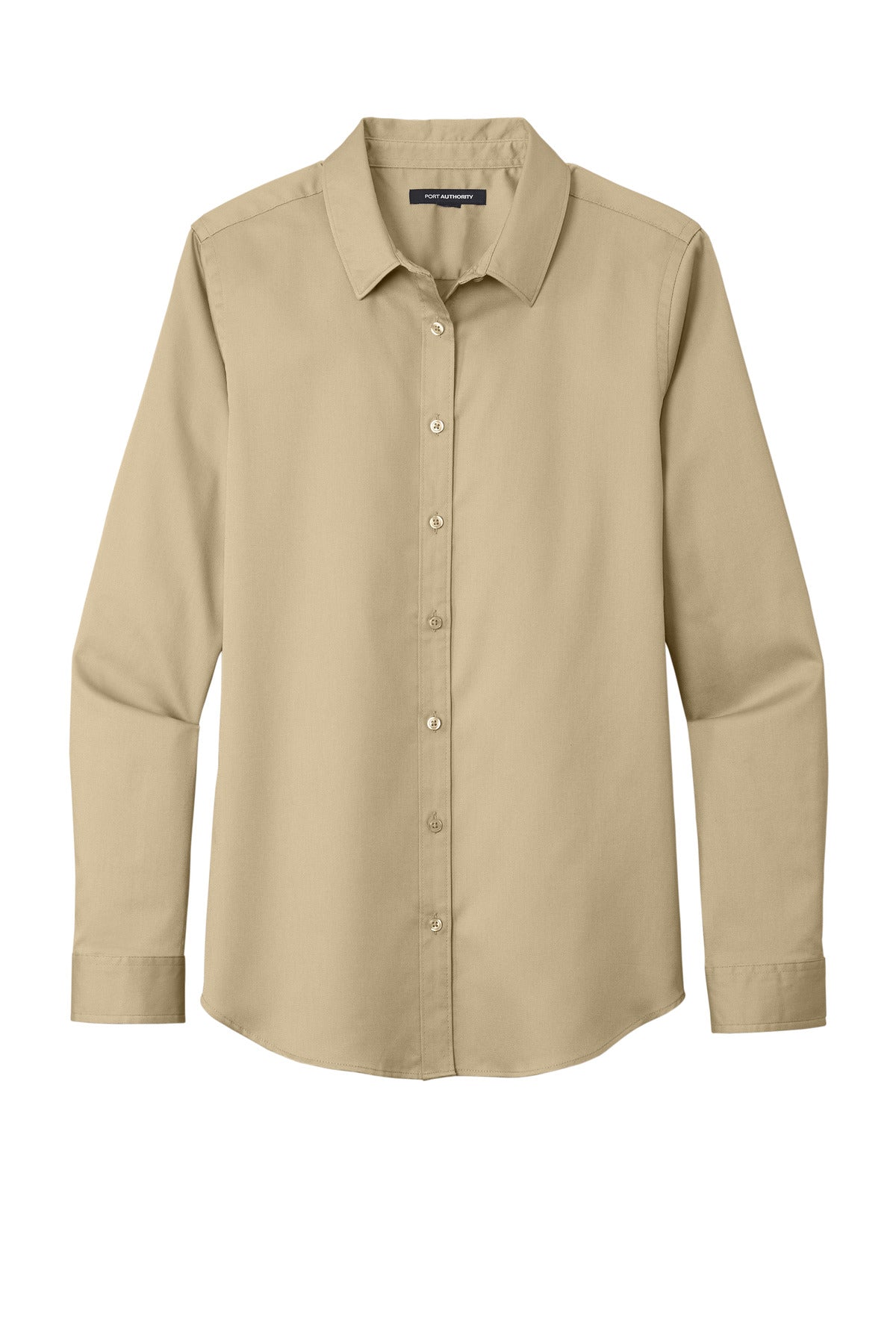 Port Authority Women's Long Sleeve SuperPro ReactTwill Shirt - Wheat