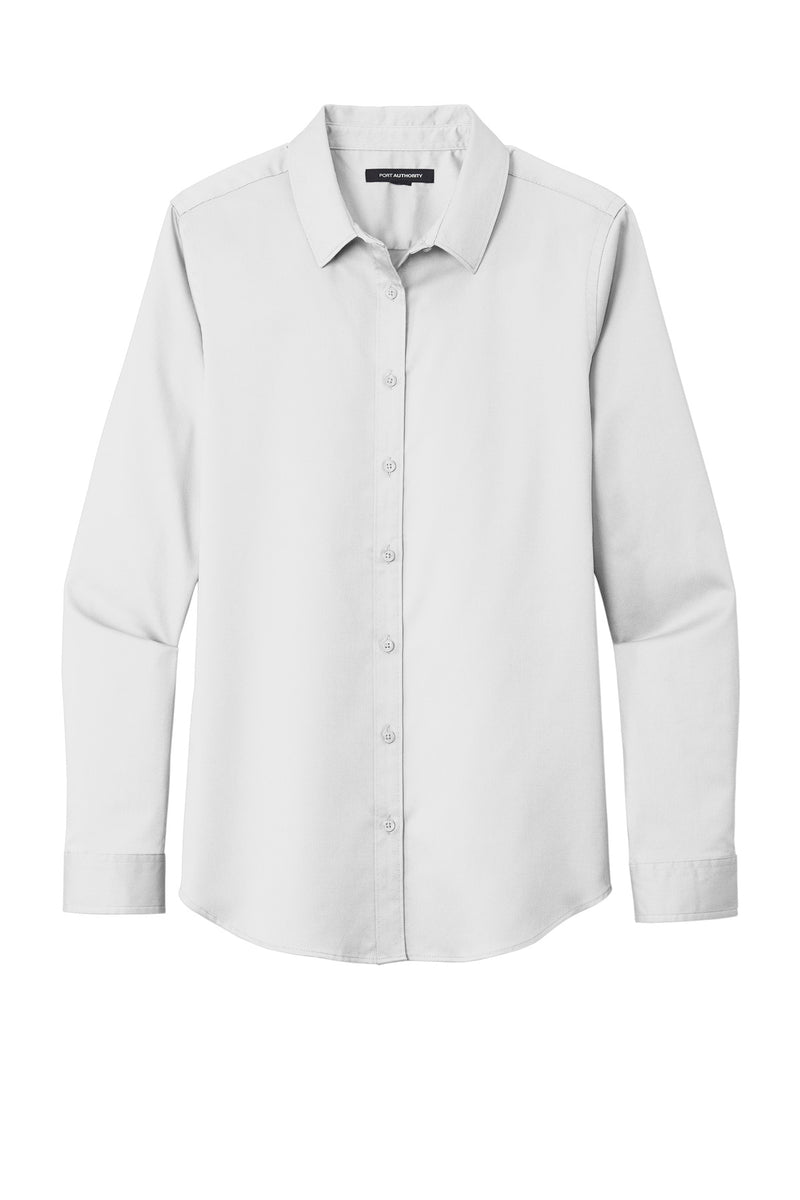 Port Authority Women's Long Sleeve SuperPro ReactTwill Shirt - White