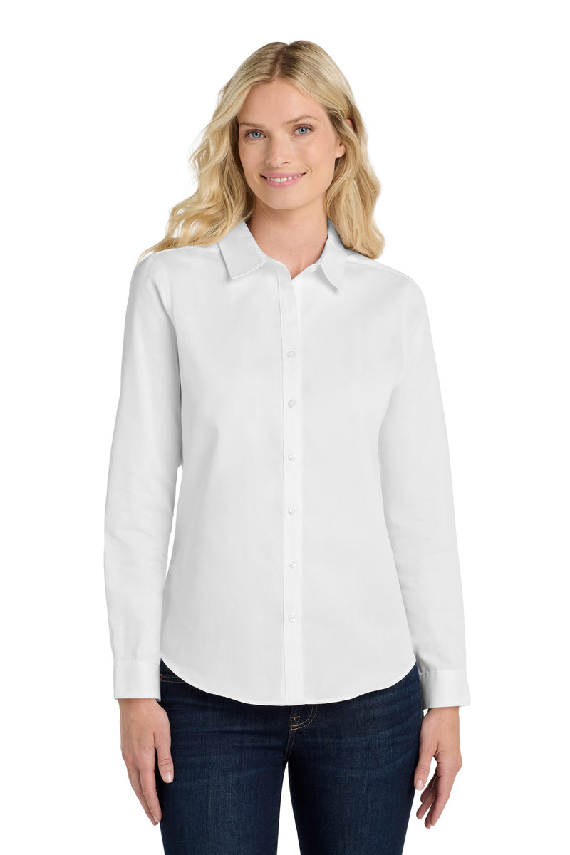 Port Authority Women's Long Sleeve SuperPro ReactTwill Shirt - White