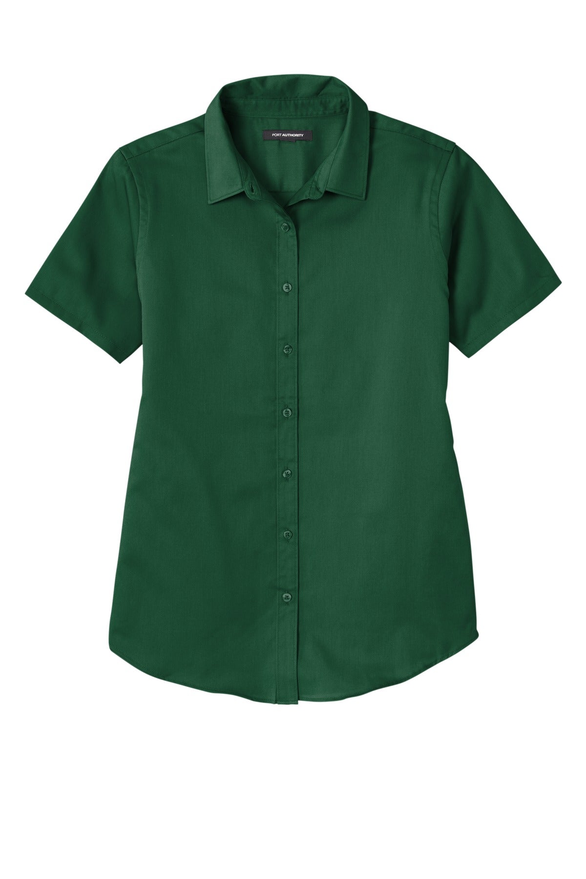 Port Authority Women's Short Sleeve SuperPro ReactTwill Shirt - Dark Green