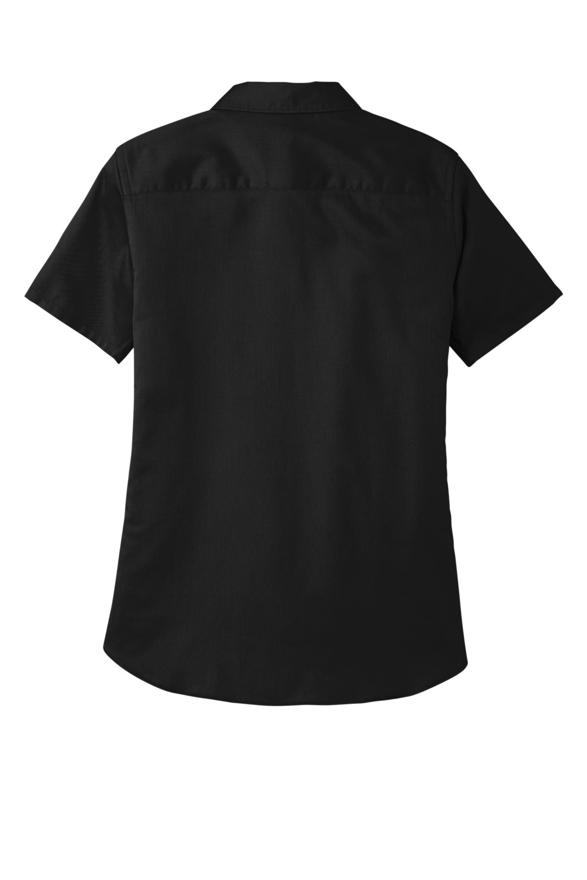 Port Authority Women's Short Sleeve SuperPro ReactTwill Shirt - Deep Black