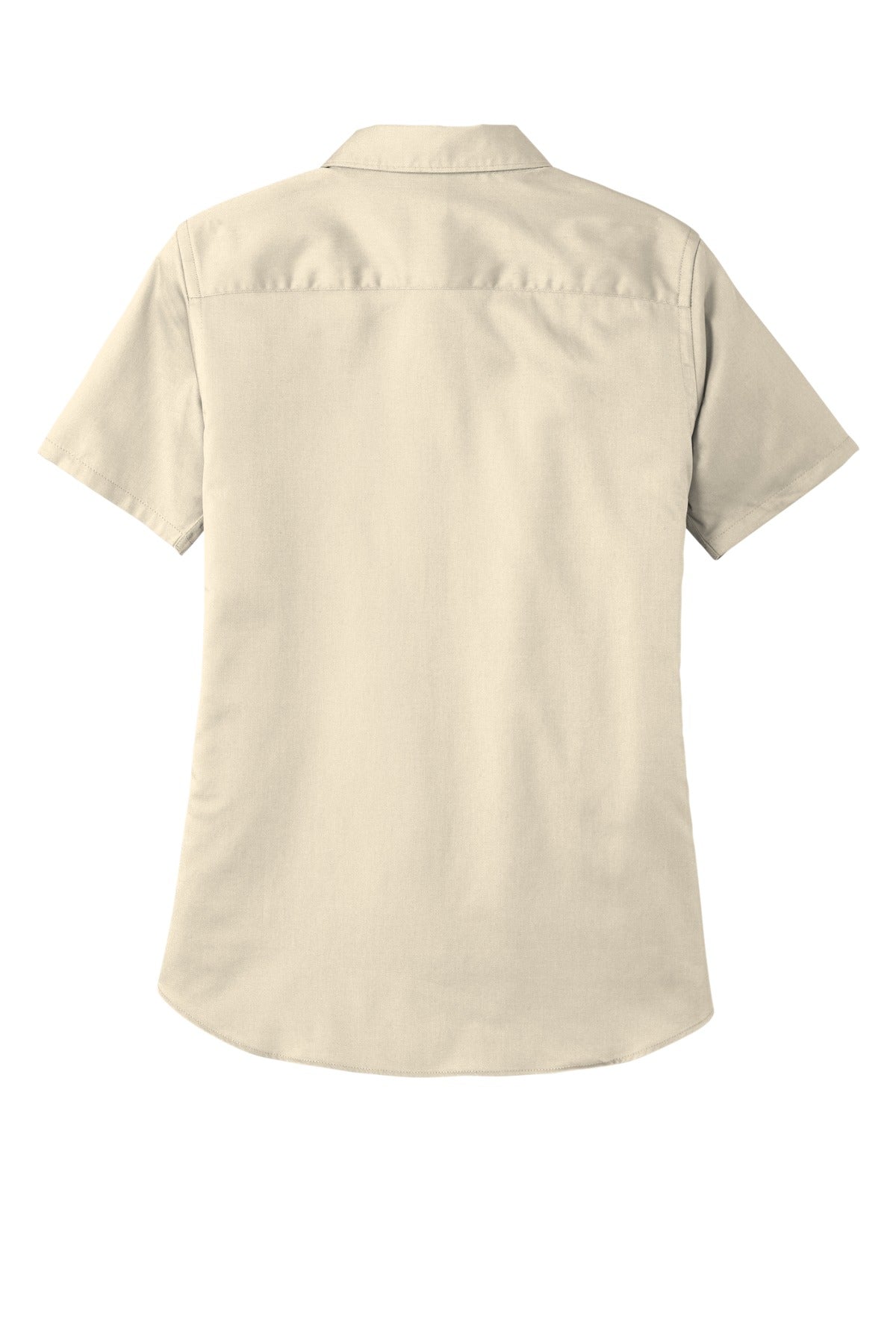 Port Authority Women's Short Sleeve SuperPro ReactTwill Shirt - Ecru