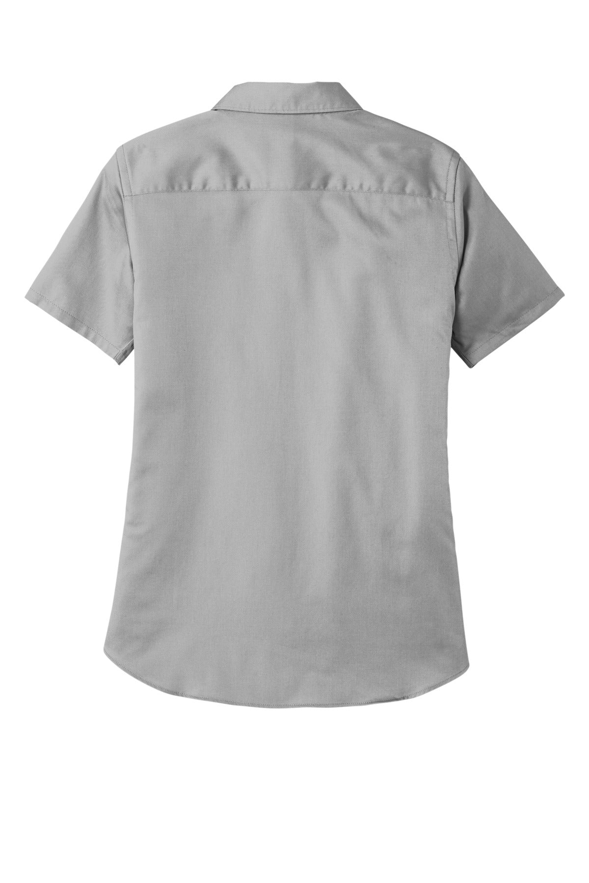 Port Authority Women's Short Sleeve SuperPro ReactTwill Shirt - Gusty Grey