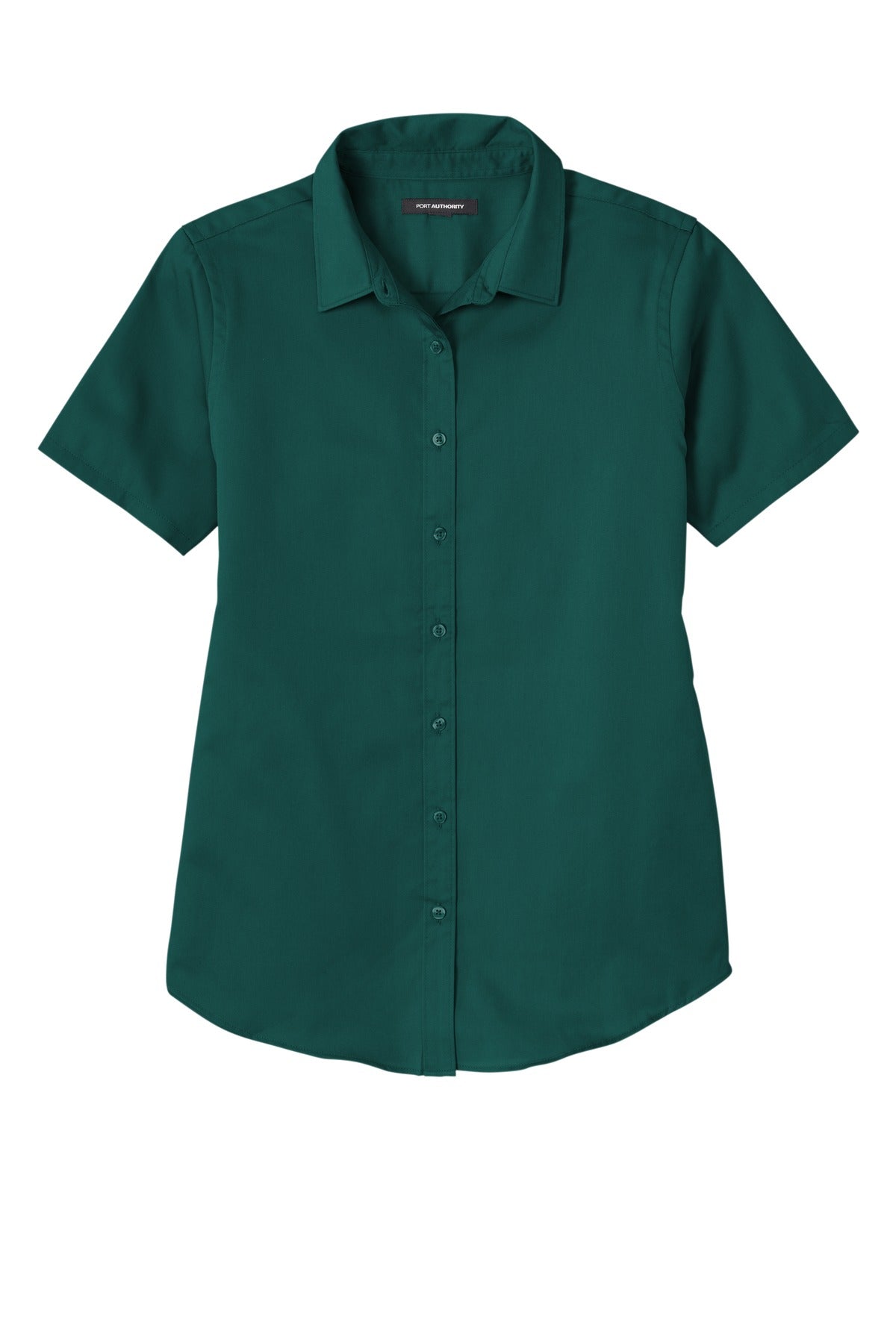 Port Authority Women's Short Sleeve SuperPro ReactTwill Shirt - Marine Green