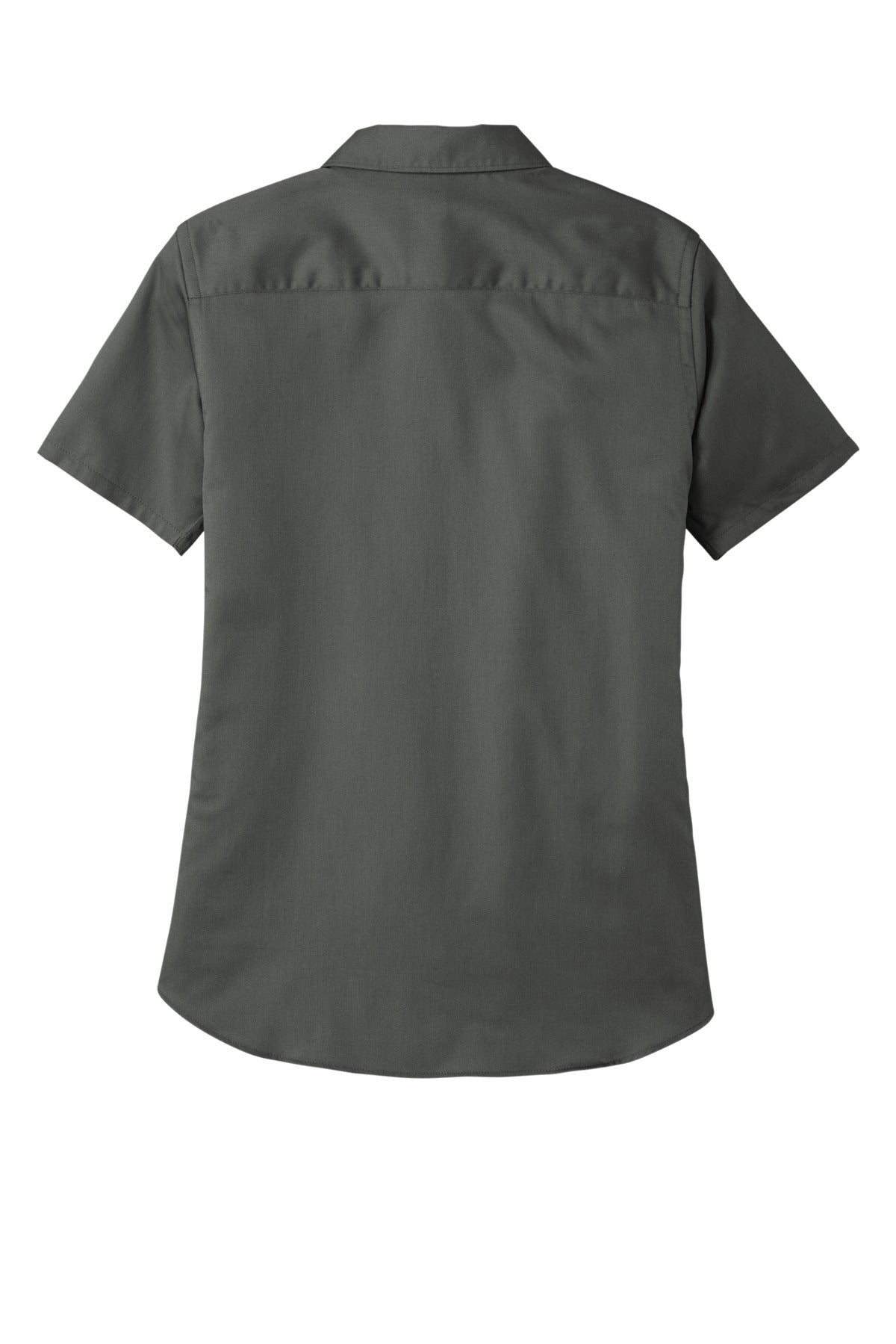 Port Authority Women's Short Sleeve SuperPro ReactTwill Shirt - Storm Grey