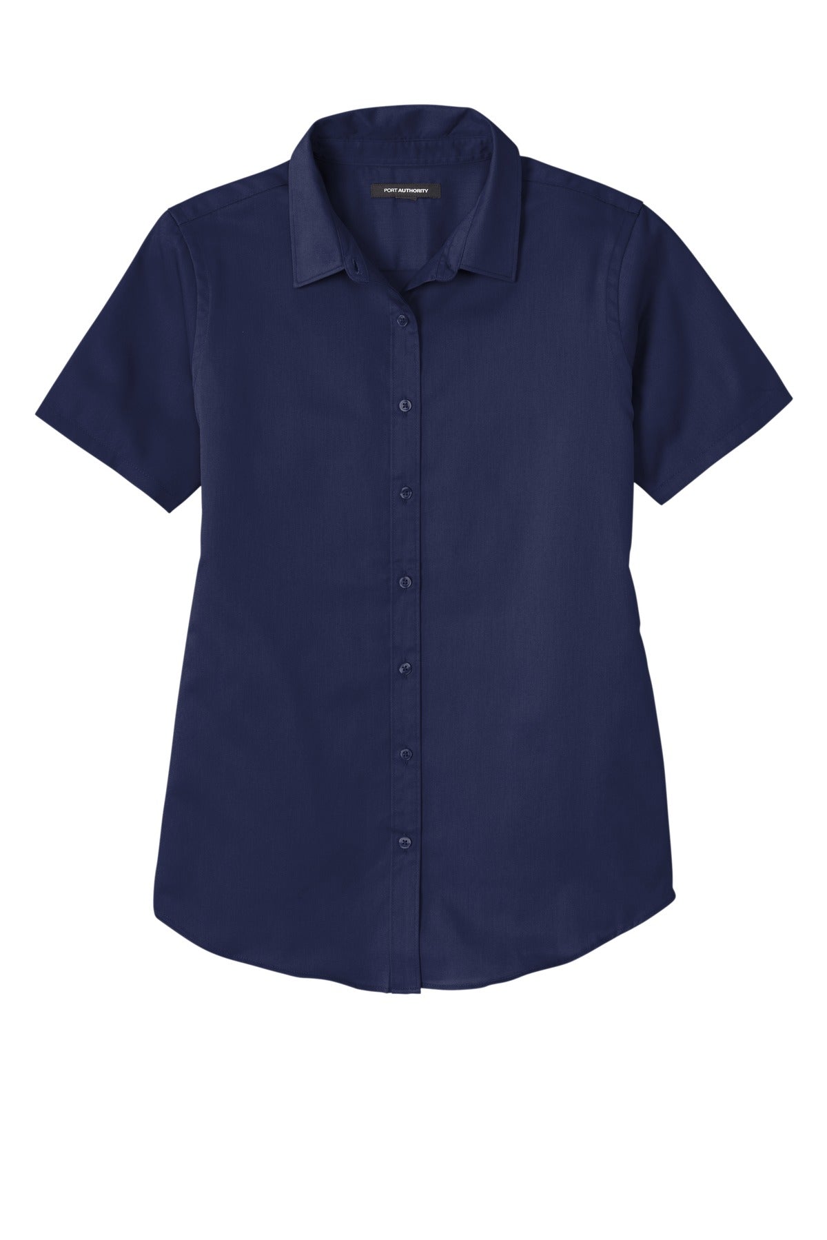 Port Authority Women's Short Sleeve SuperPro ReactTwill Shirt - True Navy
