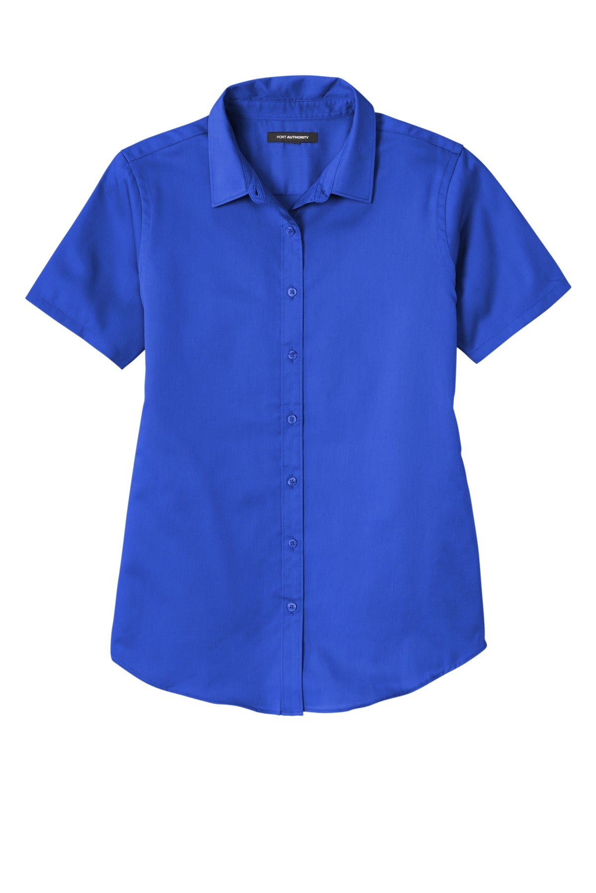 Port Authority Women's Short Sleeve SuperPro ReactTwill Shirt - True Royal