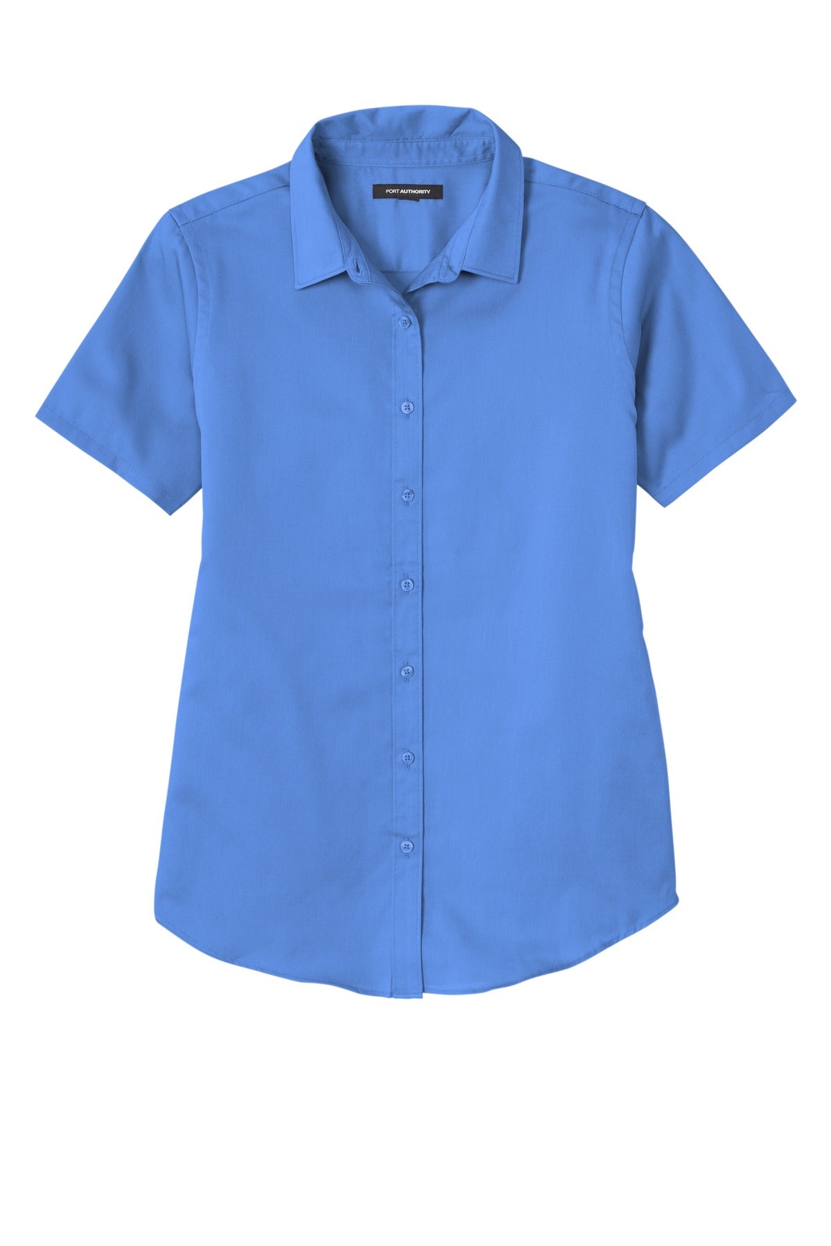 Port Authority Women's Short Sleeve SuperPro ReactTwill Shirt - Ultramarine Blue