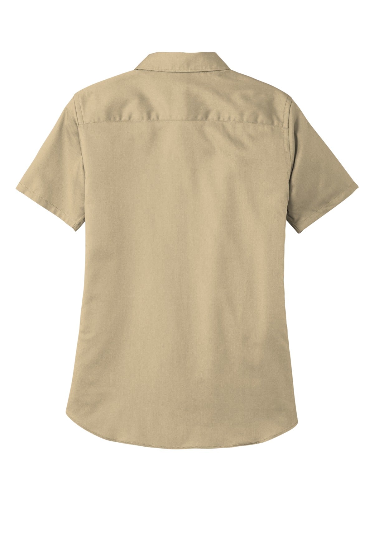 Port Authority Women's Short Sleeve SuperPro ReactTwill Shirt - Wheat
