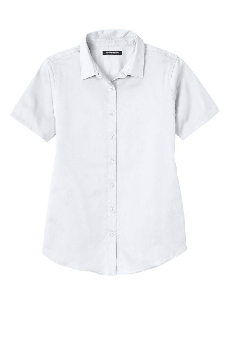 Port Authority Women's Short Sleeve SuperPro ReactTwill Shirt - White