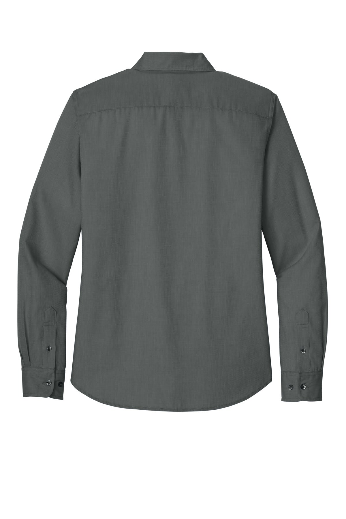 Port Authority Women's Long Sleeve Nailhead Easy Care Shirt - Deep Black