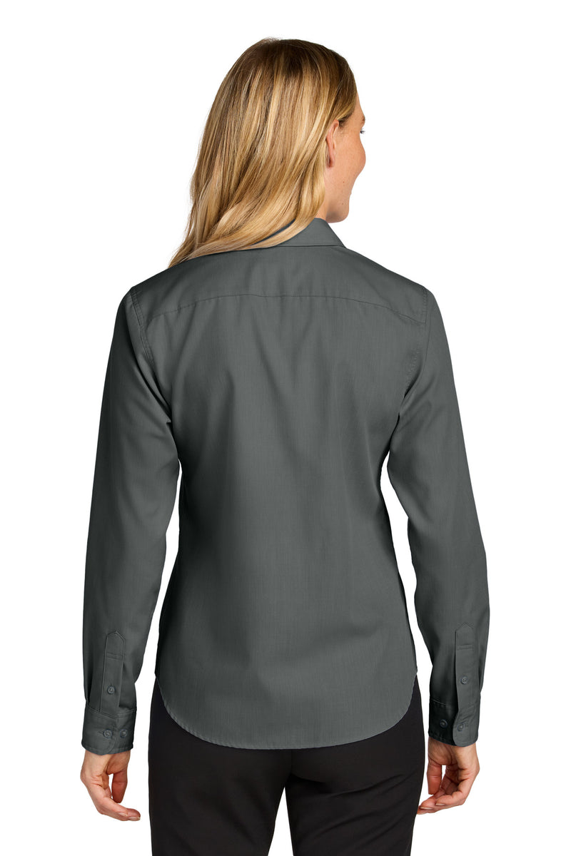 Port Authority Women's Long Sleeve Nailhead Easy Care Shirt - Deep Black
