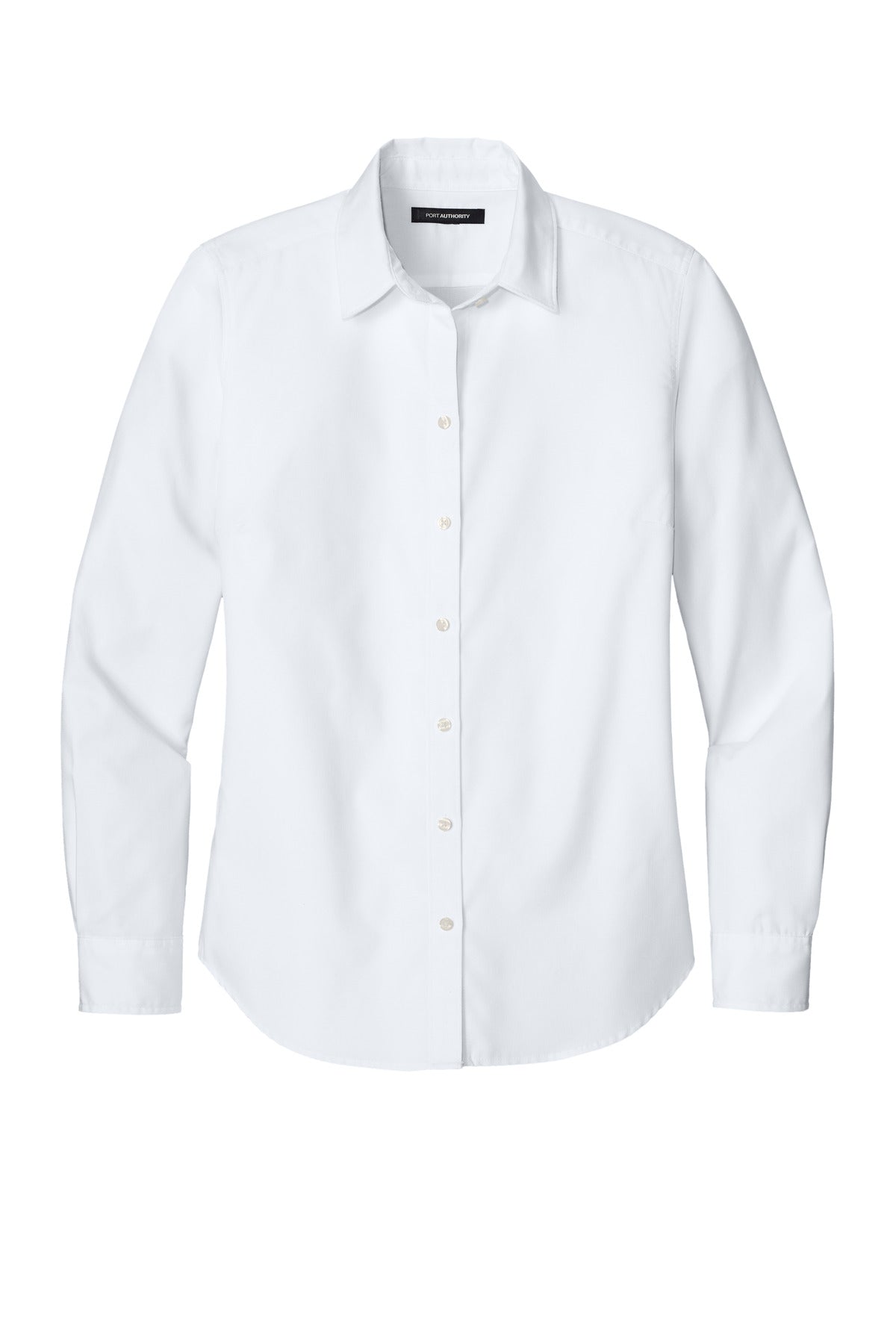 Port Authority Women's Long Sleeve Nailhead Easy Care Shirt - White