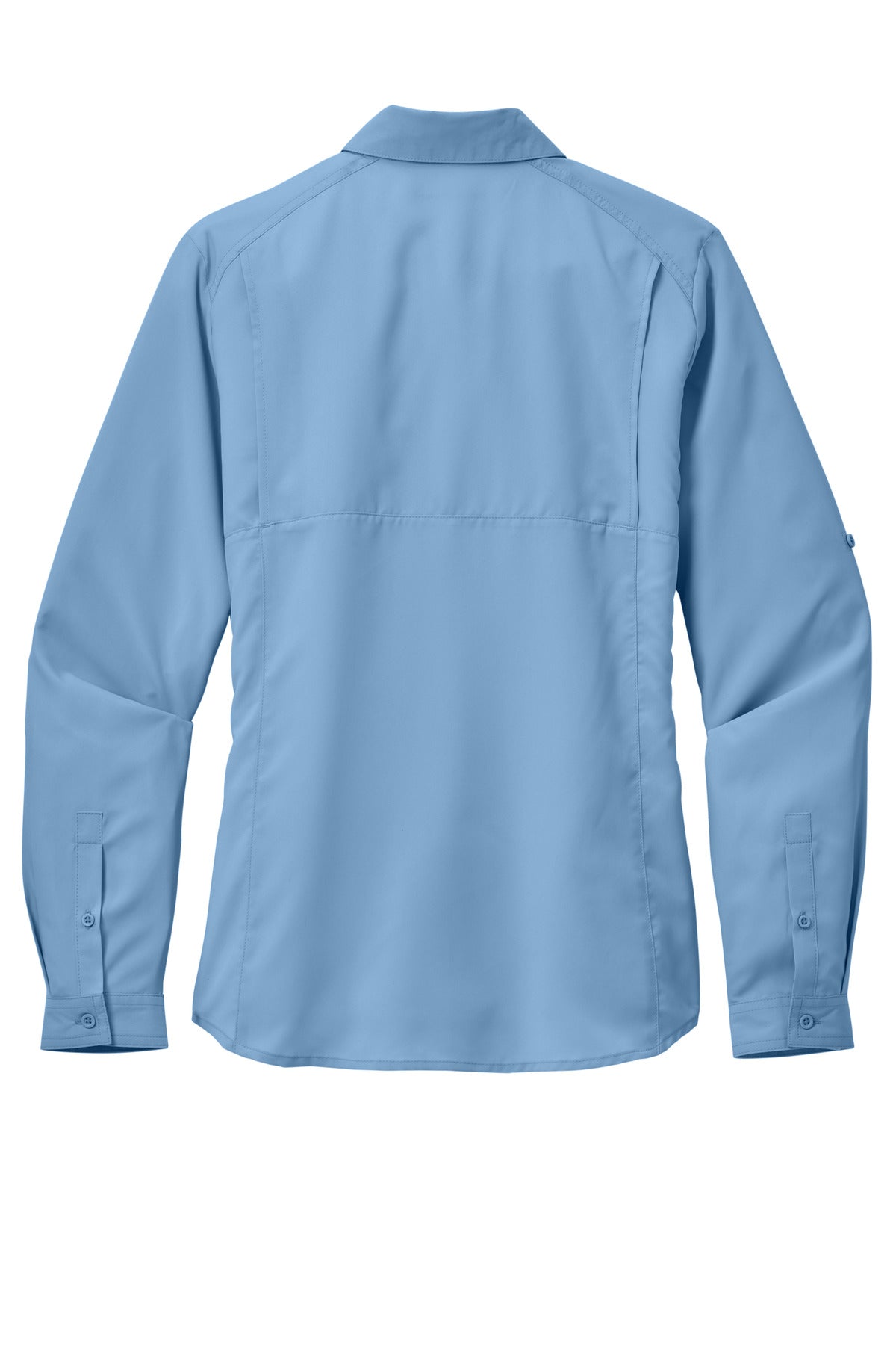 Port Authority Women's Long Sleeve UV Daybreak Shirt - Light Blue