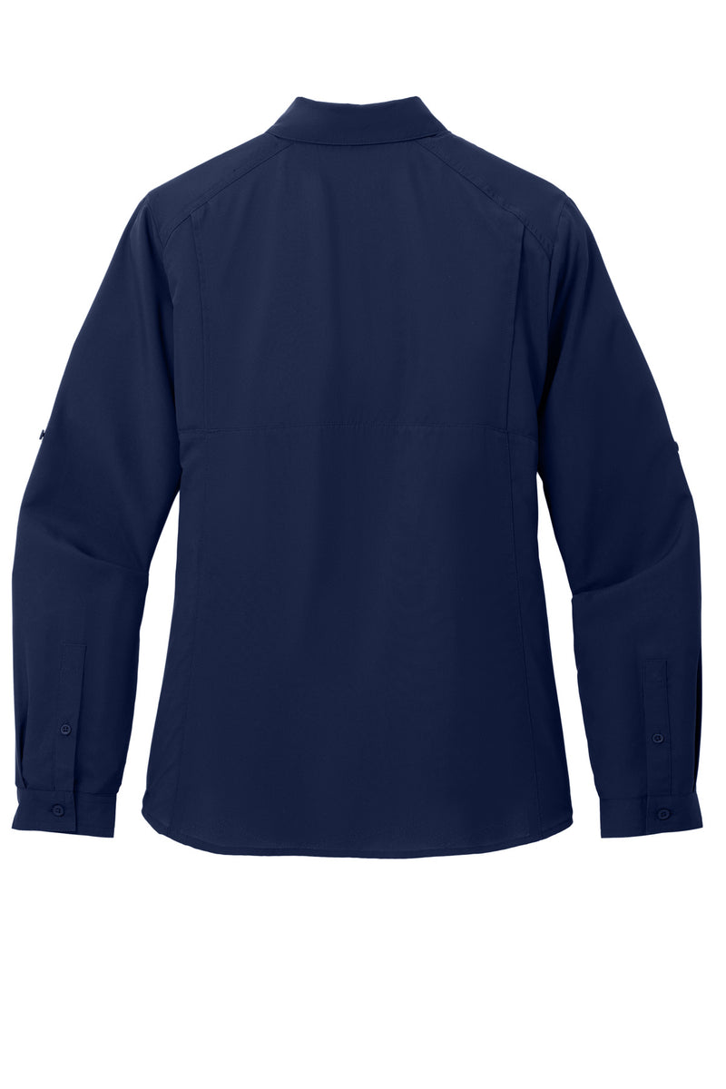 Port Authority Women's Long Sleeve UV Daybreak Shirt - True Navy
