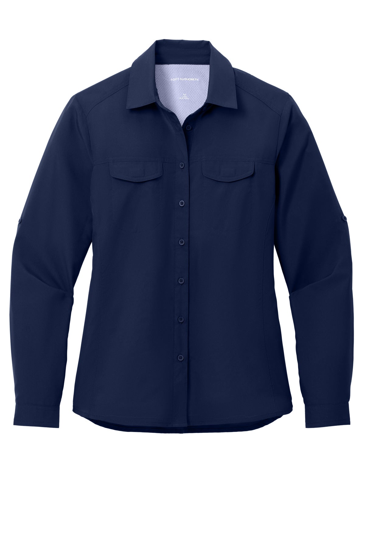 Port Authority Women's Long Sleeve UV Daybreak Shirt - True Navy