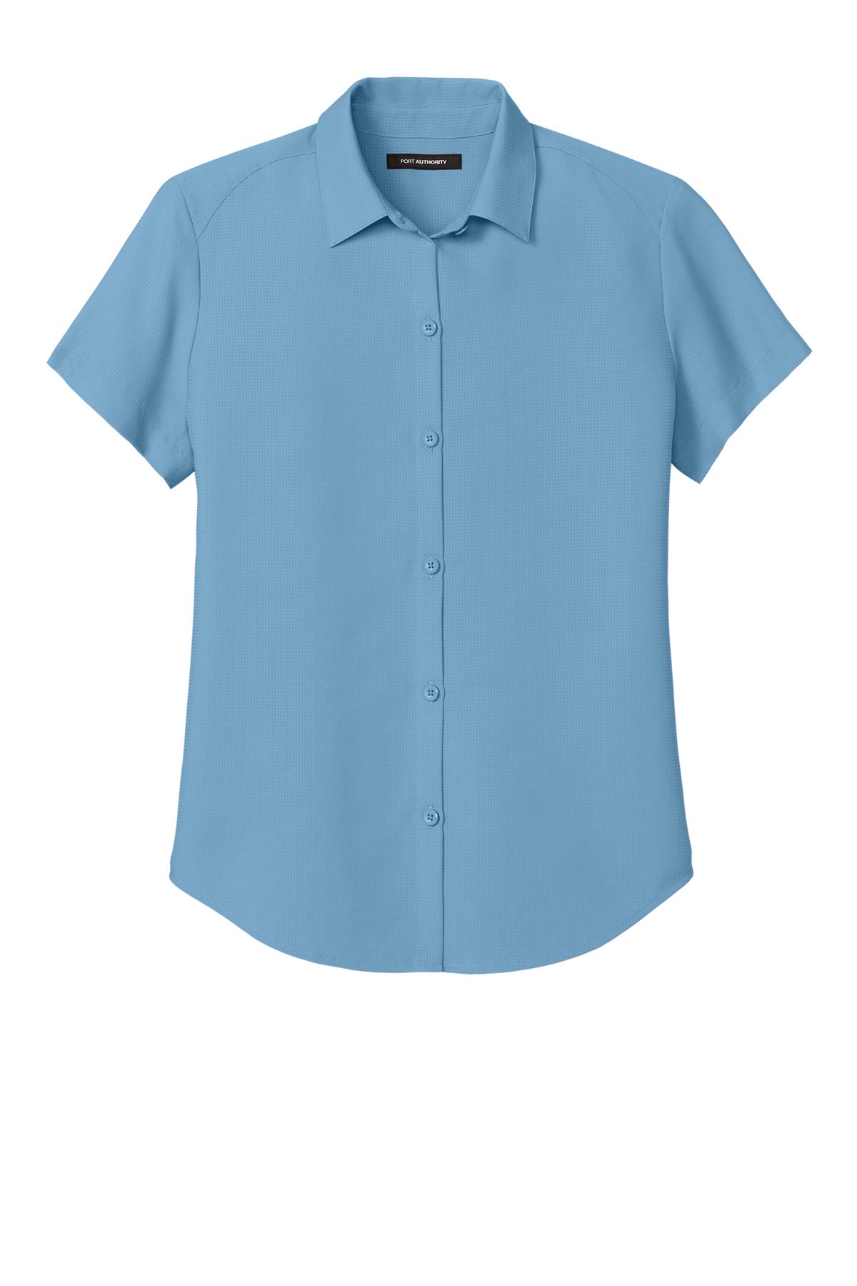 Port Authority Women's Short Sleeve UV Dockside Shirt - Carolina Blue